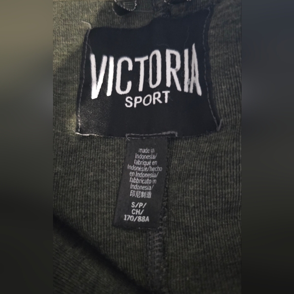 Victoria's Secret Sport Full Zip Jacket Heathered Green - Picture 5 of 5